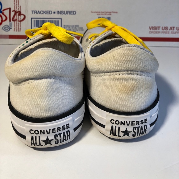 Vintage Women’s 7 Rainbow Polka Dot Low Top Converse All Stars RARE - Picture 4 of 8